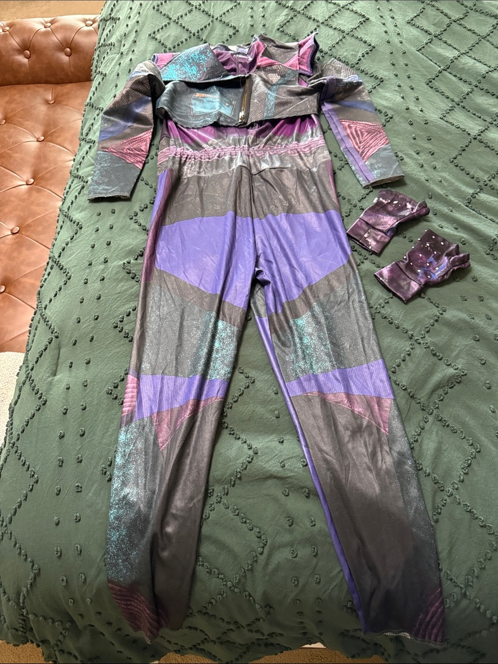 Disney Descendants Mal Deluxe Kids Costume - Black & Purple - Picture 2 of 7